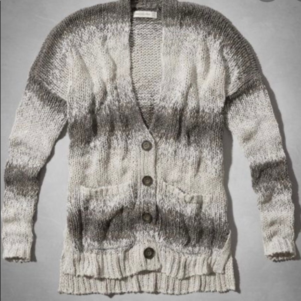Abercrombie & Fitch A&F Long Open Button Cardigan - Size XS